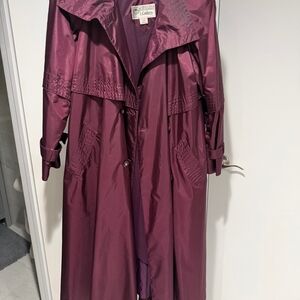 Gallery Women's Rich Purple Trench Coat